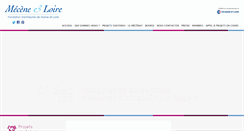 Desktop Screenshot of mecene-et-loire.fr